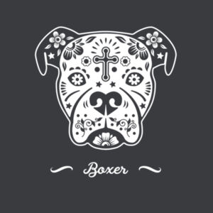 Sugar Skull Boxer - Mens Staple T shirt Design