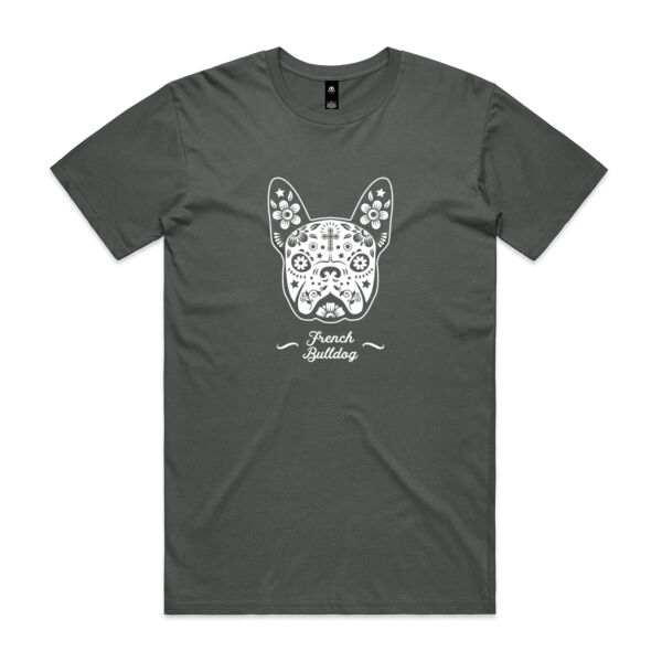 Sugar Skull French Bulldog - Mens Staple T shirt Thumbnail