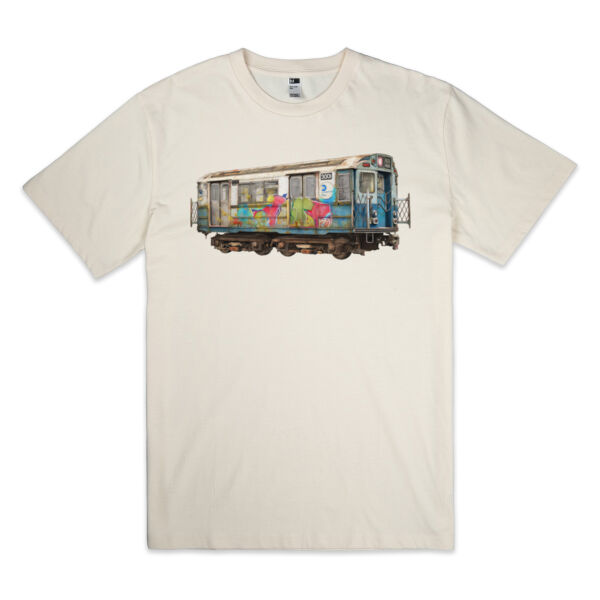 NYC Graffiti Car No. 3001 – Urban Watercolor Tribute Thumbnail